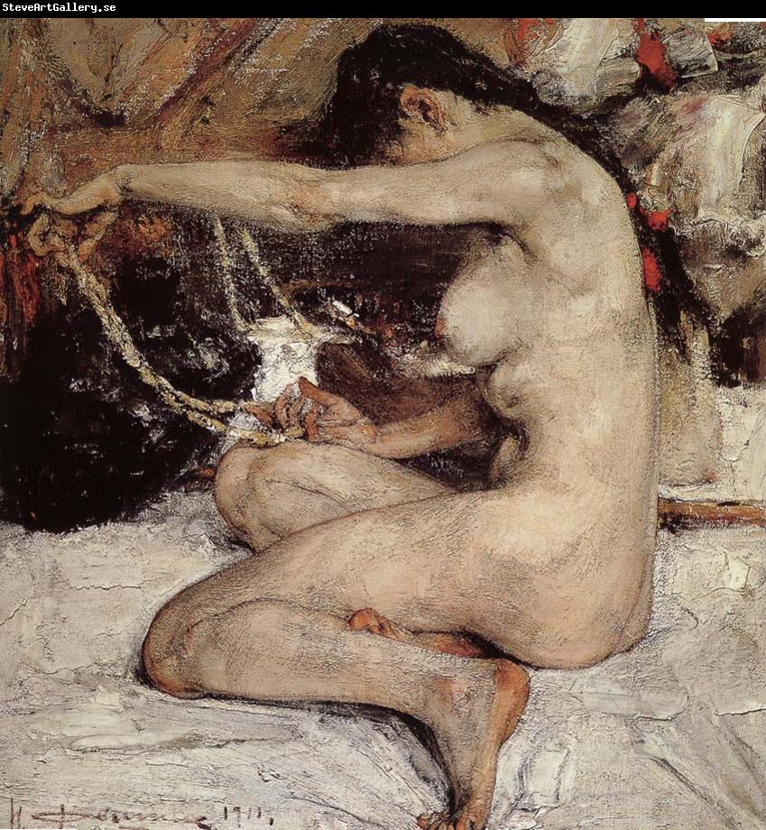 Nikolay Fechin Nude model